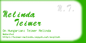 melinda teimer business card